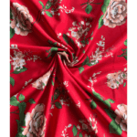 Close-up of Mazza Fabric, silky soft and smooth to the touch, perfect for women’s dresses and tops.