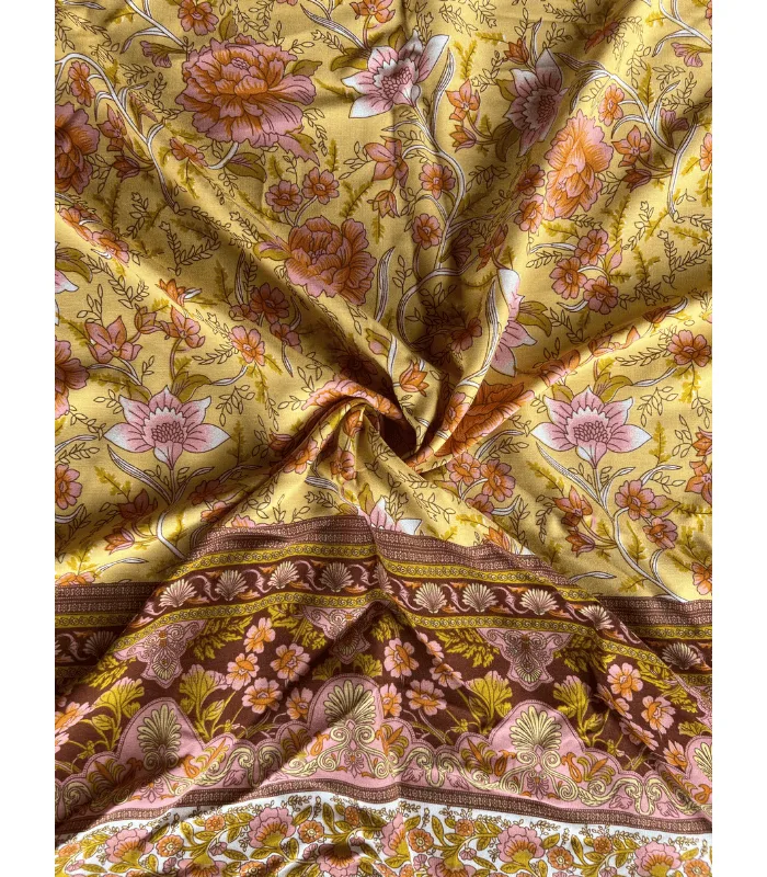 Close-up of Viscose 40S Fabric for Women’s Dresses Tops and Men’s Shirts showcasing its smooth texture and soft feel.