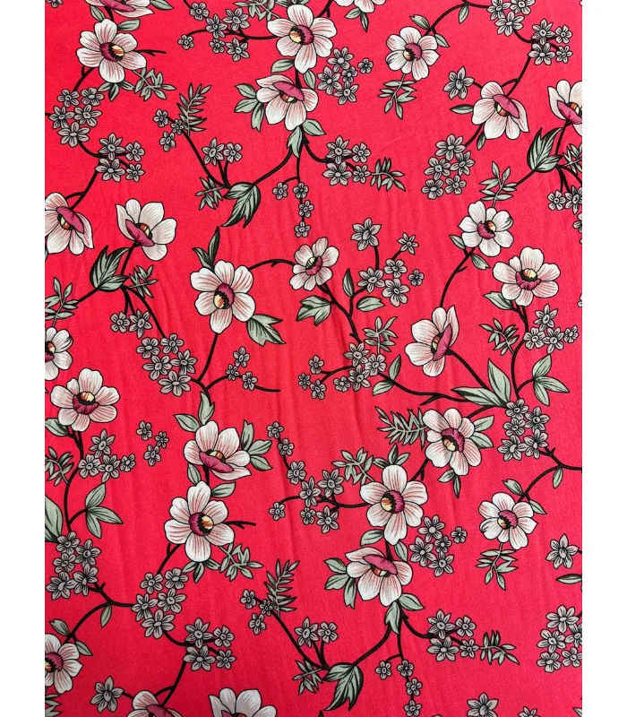 Close-up of Mazza Fabric, silky soft and smooth to the touch, perfect for women’s dresses and tops.