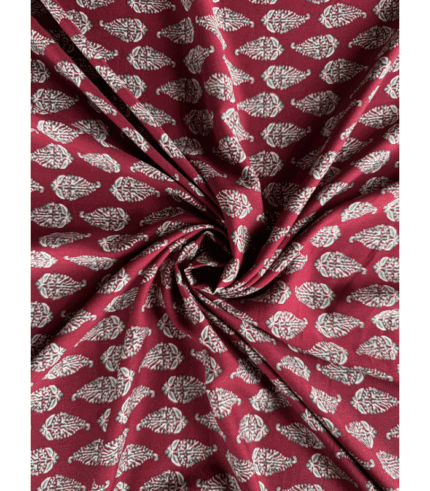 Close-up of Viscose 40S Fabric for Women’s Dresses Tops and Men’s Shirts showcasing its smooth texture and soft feel.