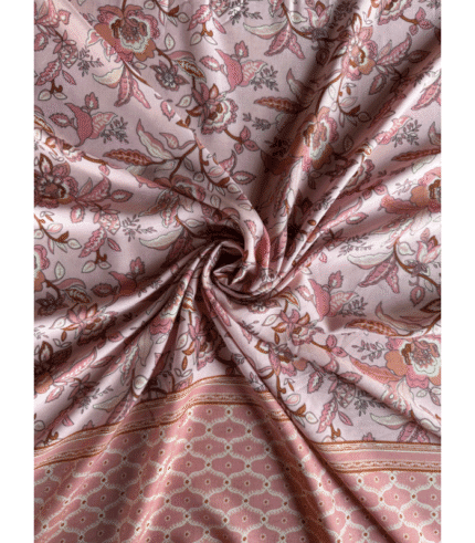 Close-up of Viscose 40S Fabric for Women’s Dresses Tops and Men’s Shirts showcasing its smooth texture and soft feel.