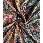 Close-up of Viscose 40S Fabric for Women’s Dresses Tops and Men’s Shirts showcasing its smooth texture and soft feel.