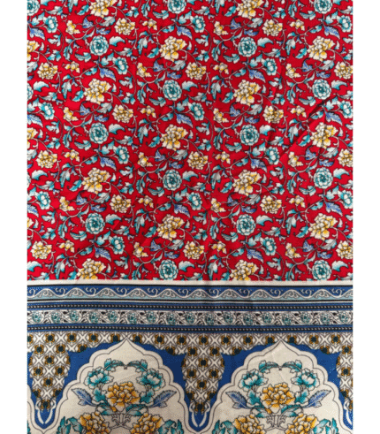 Close-up of Viscose 40S Fabric for Women’s Dresses Tops and Men’s Shirts showcasing its smooth texture and soft feel.