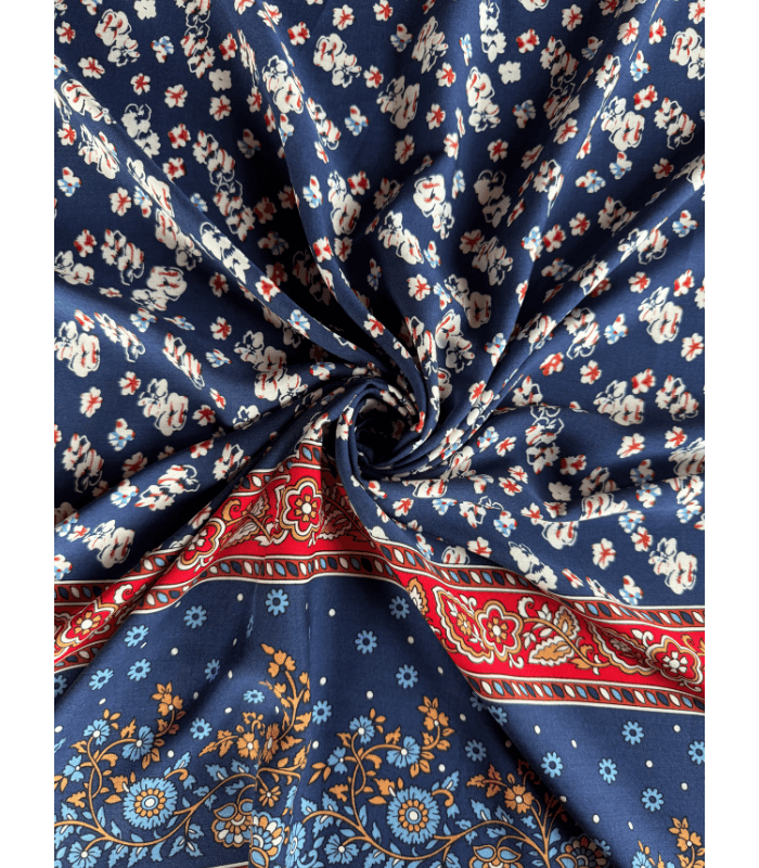 Close-up of Viscose 40S Fabric for Women’s Dresses Tops and Men’s Shirts showcasing its smooth texture and soft feel.