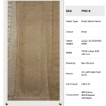 11/11.7 Oz Khaki Denim Fabric sample showing faded wash effects and stitching details, SKU PRD-6.