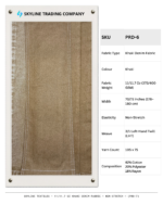 11/11.7 Oz Khaki Denim Fabric sample showing faded wash effects and stitching details, SKU PRD-6.