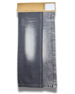 11/11.7 Oz Grey Denim Fabric sample showing faded wash effects and stitching details, SKU PRD-7.